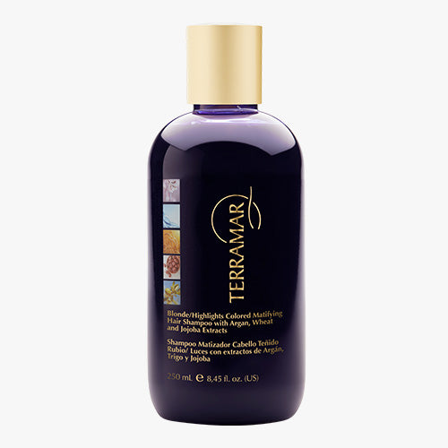 TerraMar BLONDE/HIGHLIGHTS COLORED MATTIFYING HAIR SHAMPOO WITH ARGAN